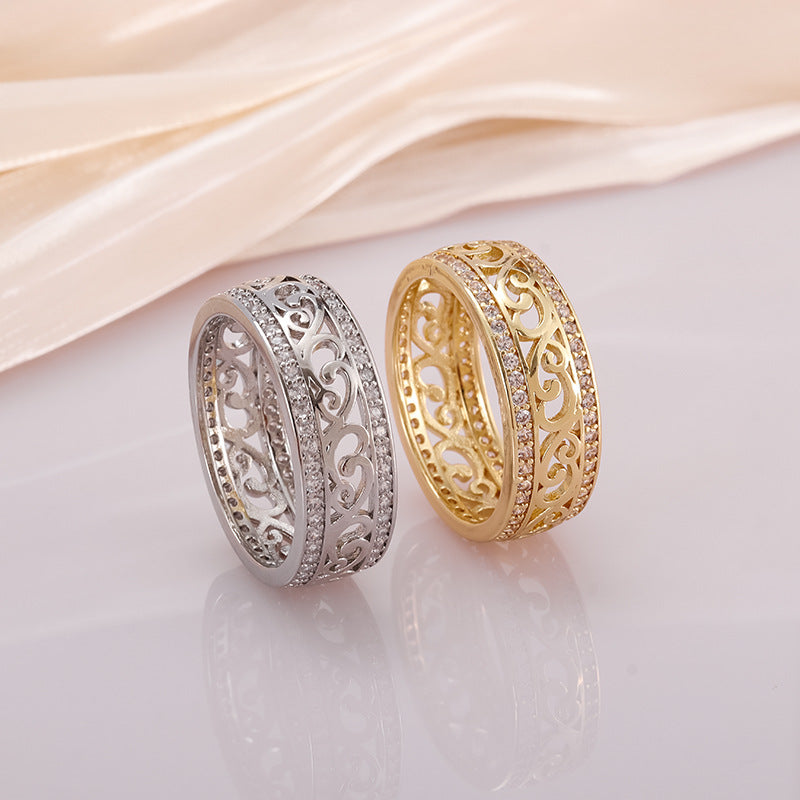 Personalized Hollow-out Zircon Ring For Women