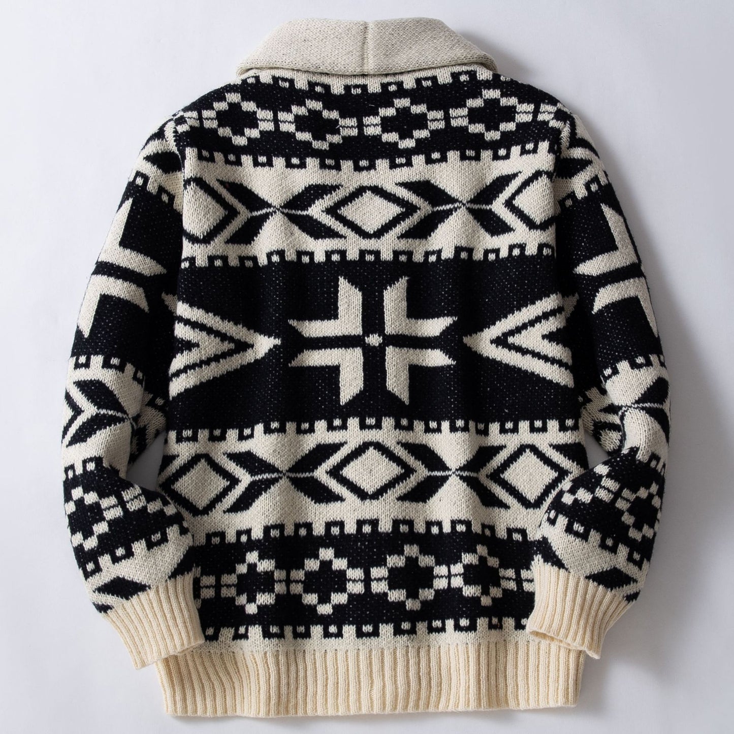 Robuster Jacquardpullover im europäischen und amerikanischen Retro-Stil für Herren