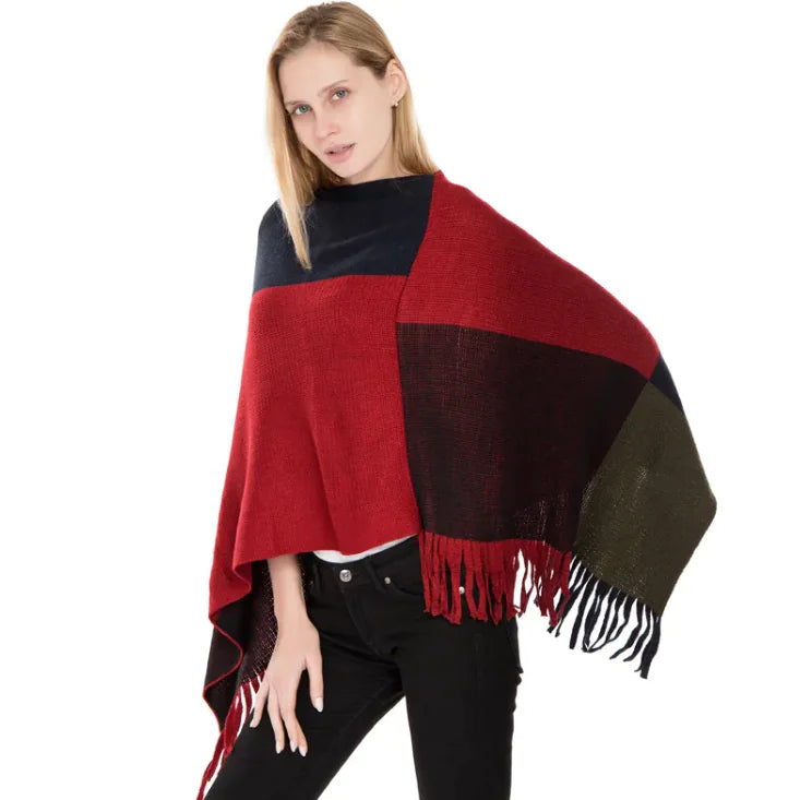 CozyPlaid Strickschal