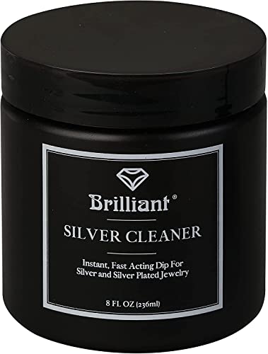Brilliant Silver Dip Cleaner, Schwarz, 8 oz