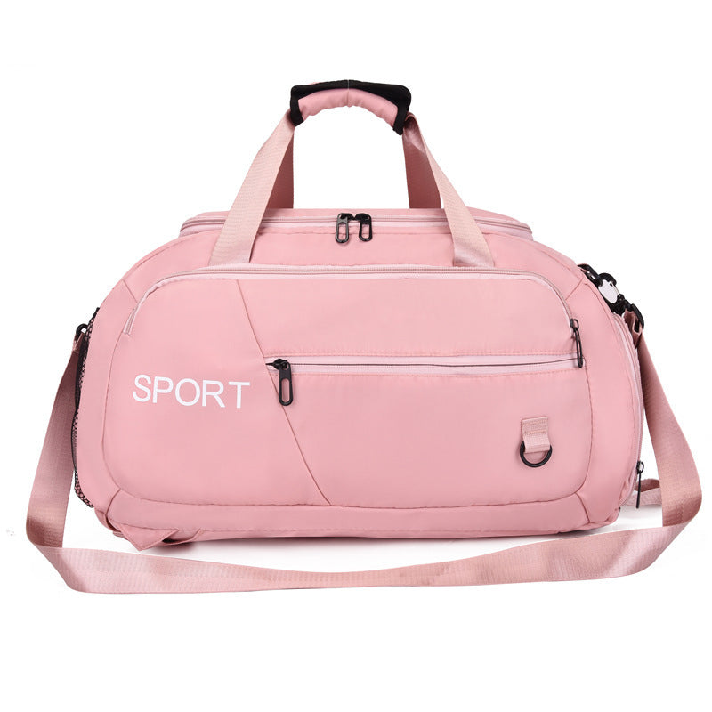 Gepäcktaschen für Frauen Handtasche Oxford Herren Fitness Gym Umhängetasche Wasserdicht Sport Reise Rucksack mit Schuhe Fach