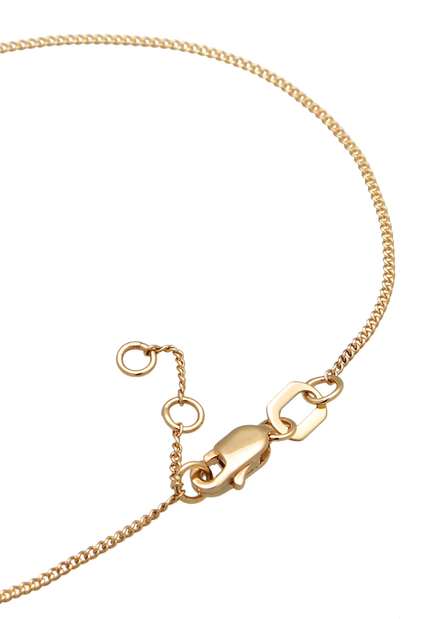 HG HAZE & GLORY Armband Damen aus 375 Gelbgold, Schmuck Frauen, Gold mit Anhänger, mit Rubin und Topas, Liebe, Rubi Delight, 16 cm