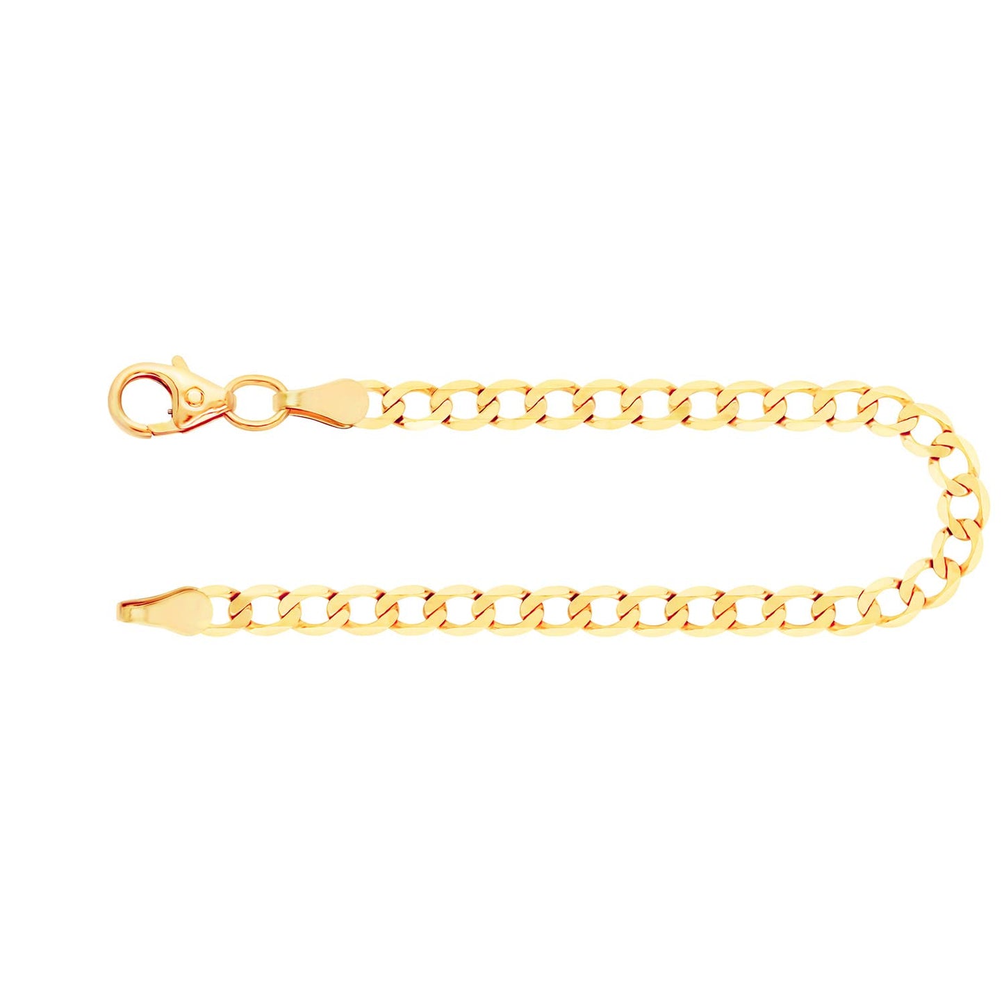 EDELIND Armband 333 Gold Damen Bracelet Kordelkette hohl 3.1mm Armkette Gelbgold Länge 21cm Goldarmband mit Schmuck Geschenk Box Made in Germany