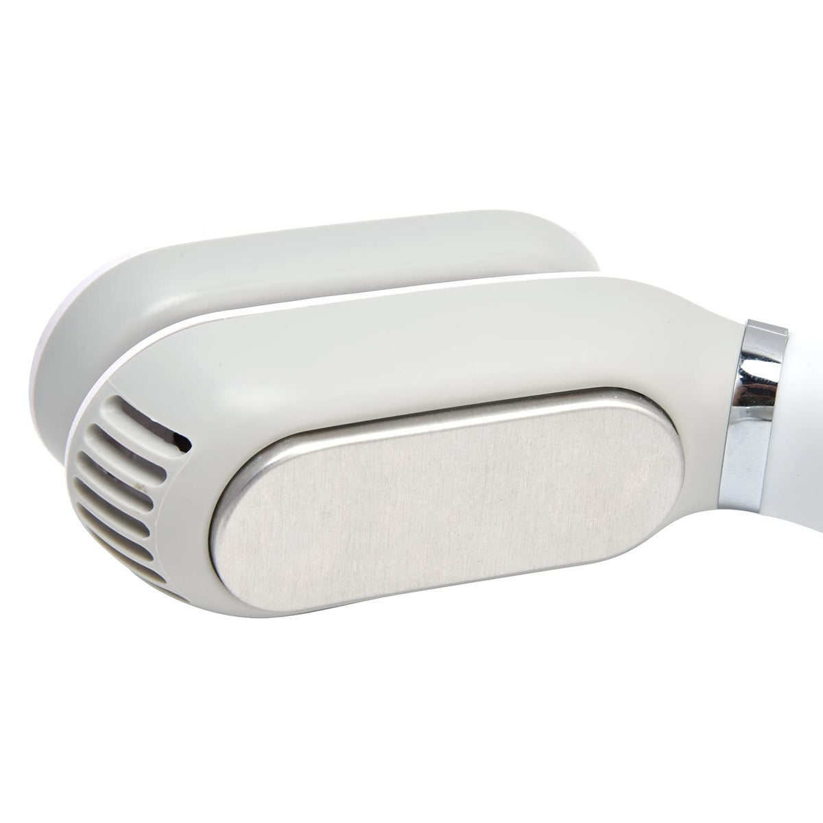 Cocoarm Nackenventilator, Tragbarer Nackenventilator mit Heiz- und Kühlfunktion, Luftfahrt-Aluminiumblech, 3 Kälte- und 3 Wärmestufen, Geräuscharmes RGB-Licht für Reisen, Wandern, Studium, Büro (BLUE)