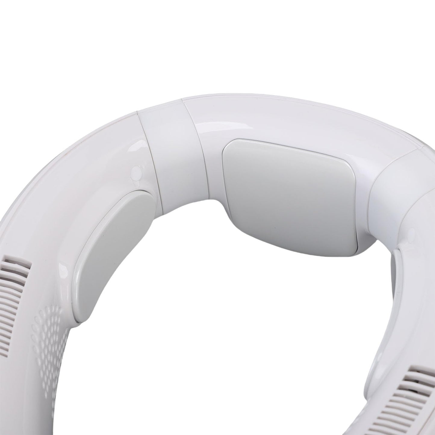 Tragbarer Nackenventilator mit Kühlung und Heizung, wiederaufladbarer tragbarer Ventilator mit 10.000 mAh, 3 Geschwindigkeiten, Halbleitertechnologie, leise für Reisen, Strand, (Helles Schwarz)
