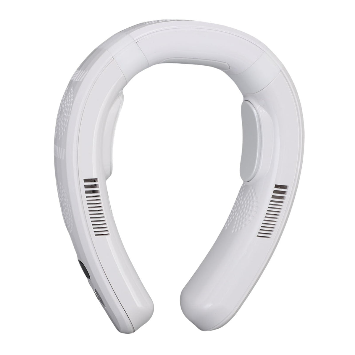 Wakects Tragbarer Nackenventilator, ABS-PP, Tragbarer Ventilator, 10000 MAh Akku, 3 Geschwindigkeiten, Kühlung, Heizung, Leiser Halbleiter für Strand, Radfahren, Camping, Kreuzfahrt, Reisen (WHITE)
