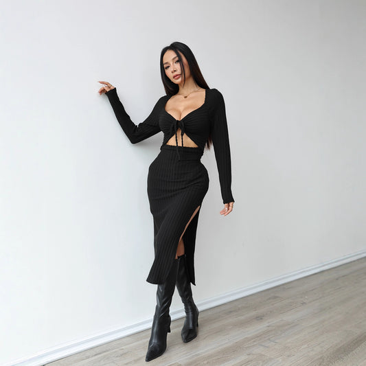 Slim-fit Slimming High-end Long Sleeve Dress