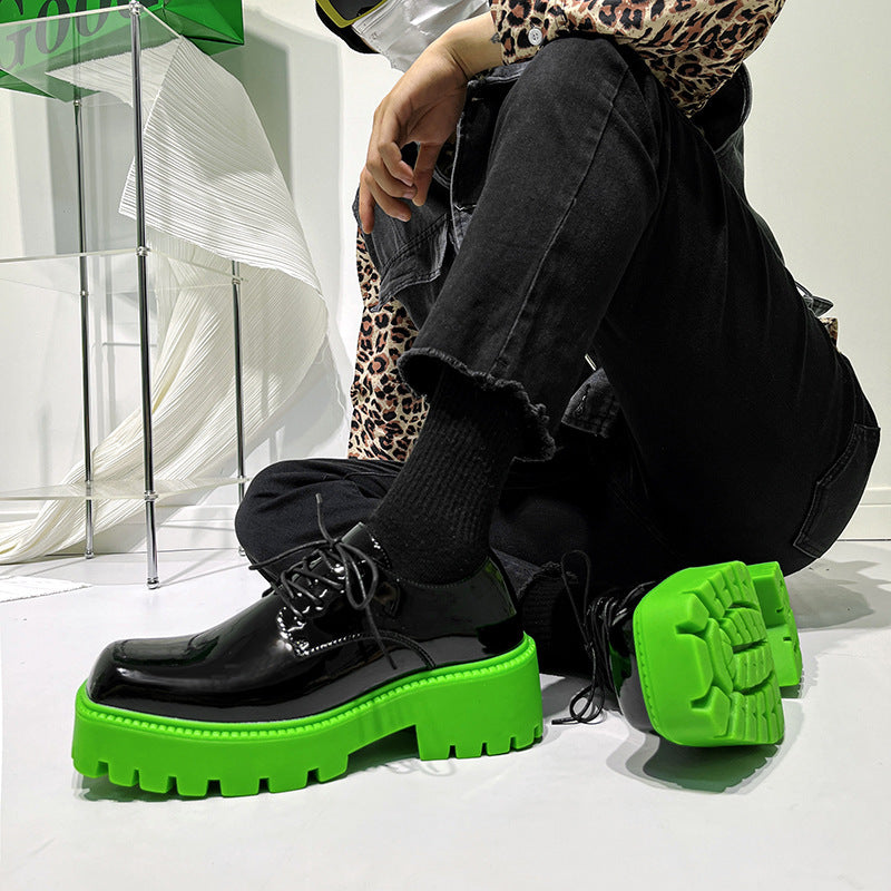 Modische Muffin-Schuhe für Herren und Damen mit quadratischem Kopf und dicker Unterseite