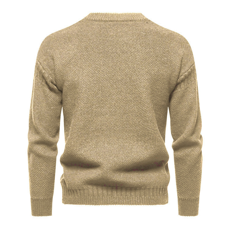 Trendy Freizeit Warm Gestrickt Bottoming Shirt Jugend Pullover