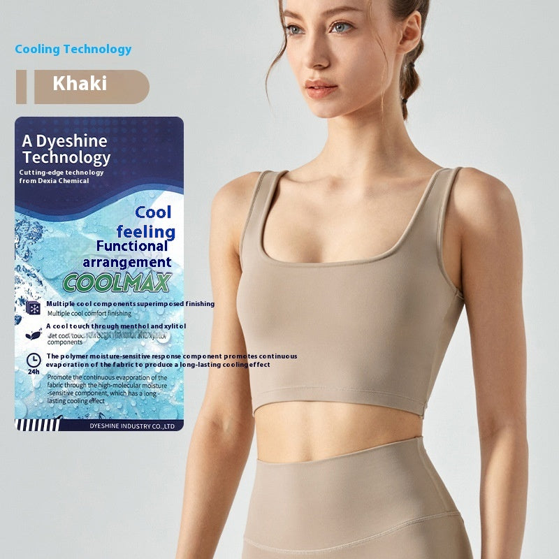 Fitnessweste mit Brustpolster-Yoga-BH