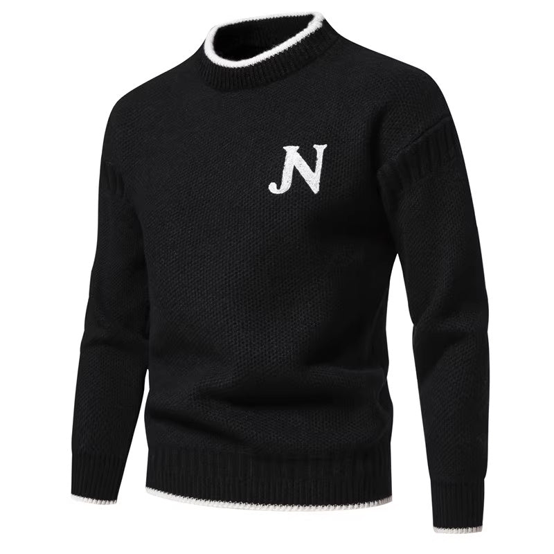 Trendy Freizeit Warm Gestrickt Bottoming Shirt Jugend Pullover