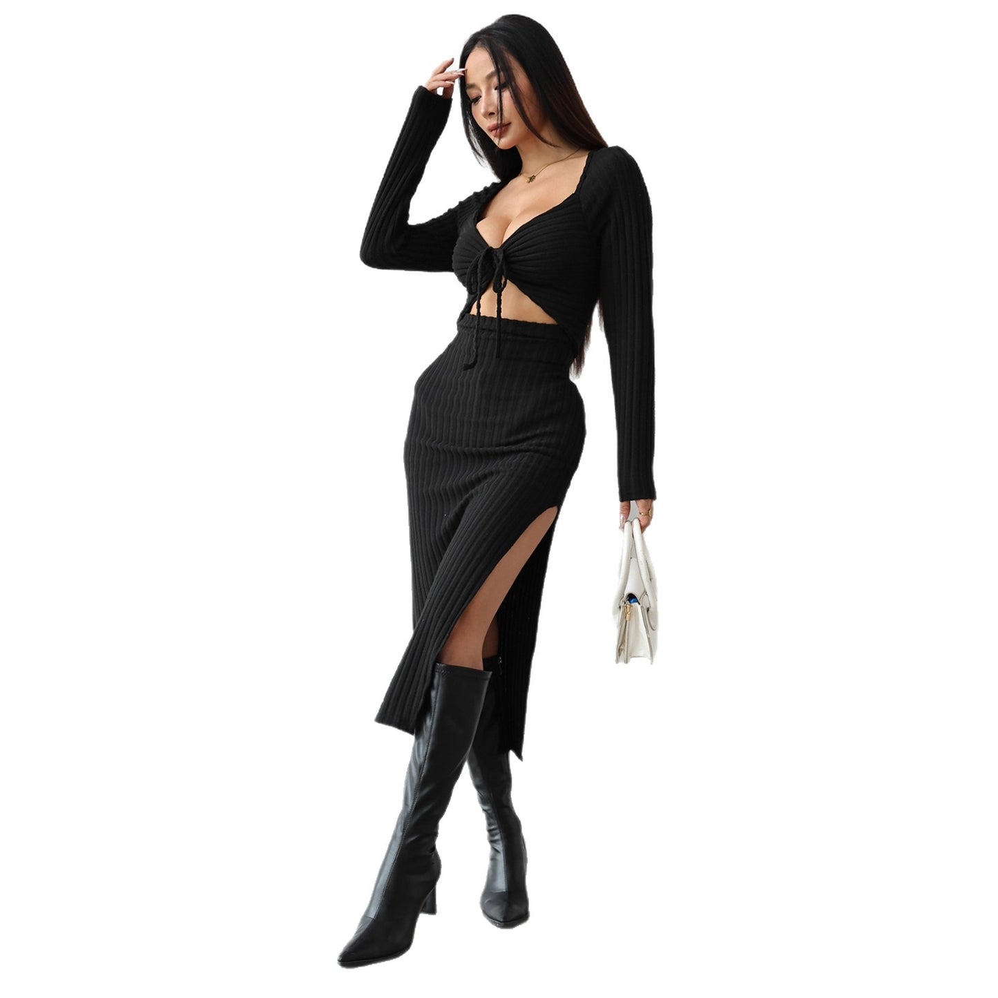Slim-fit Slimming High-end Long Sleeve Dress