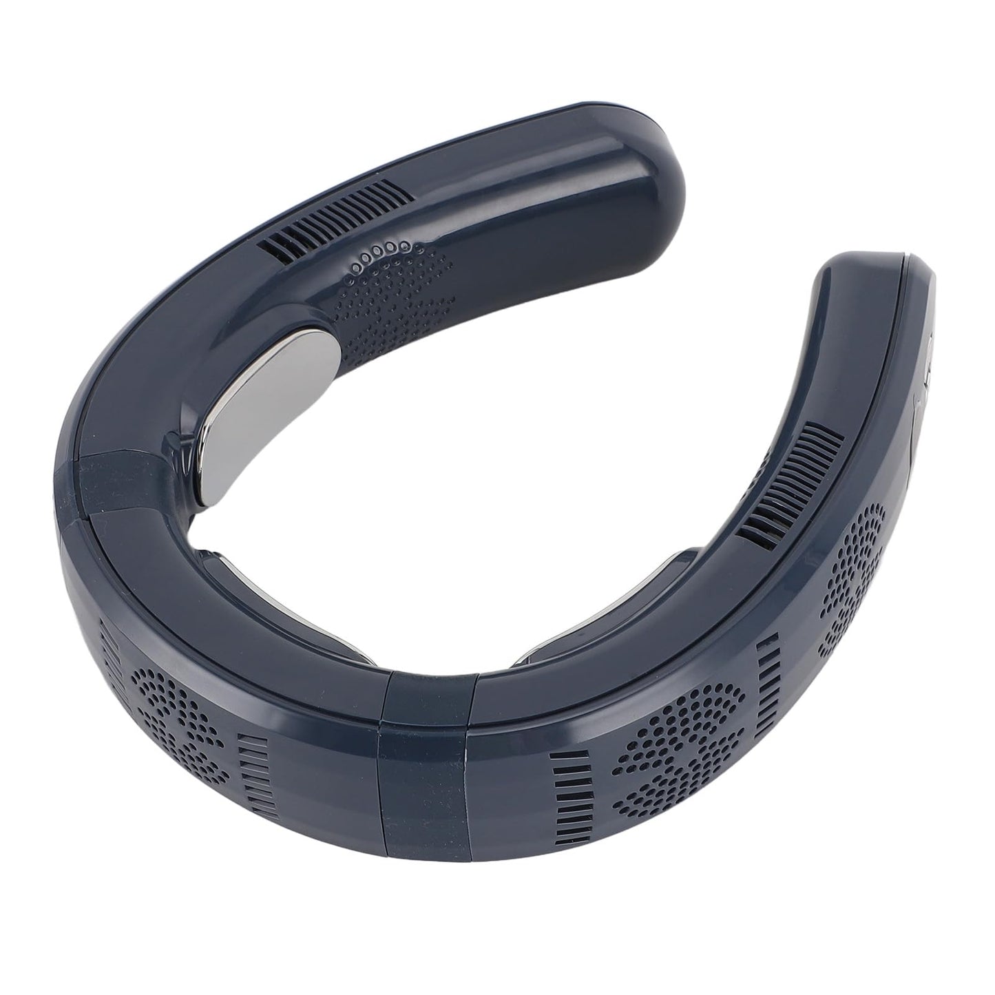 Dilwe Tragbarer Nackenventilator, Blattloser Halbleiter-Kühlventilator, Wiederaufladbare Persönliche Klimaanlage mit 3 Geschwindigkeiten für den Außenbereich (Navy blau)
