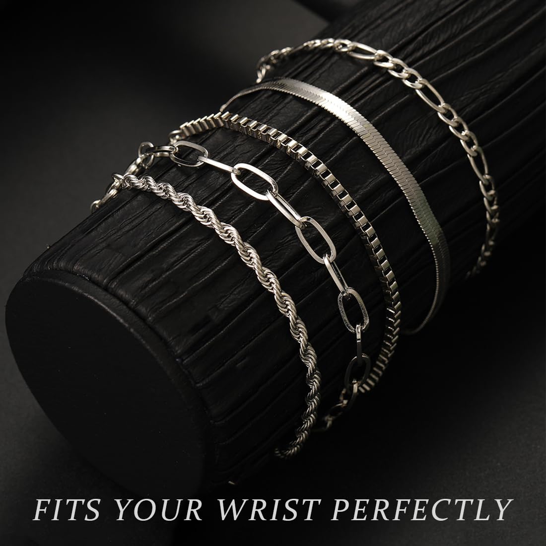 QOWUXHZ 10 Stück Armband Edelstahl Damen Armband Damen Gold Silber Verstellbare Armband Set Verstellbare 16+5 Cm Liebe Geschenk Für Frauen Mädchen