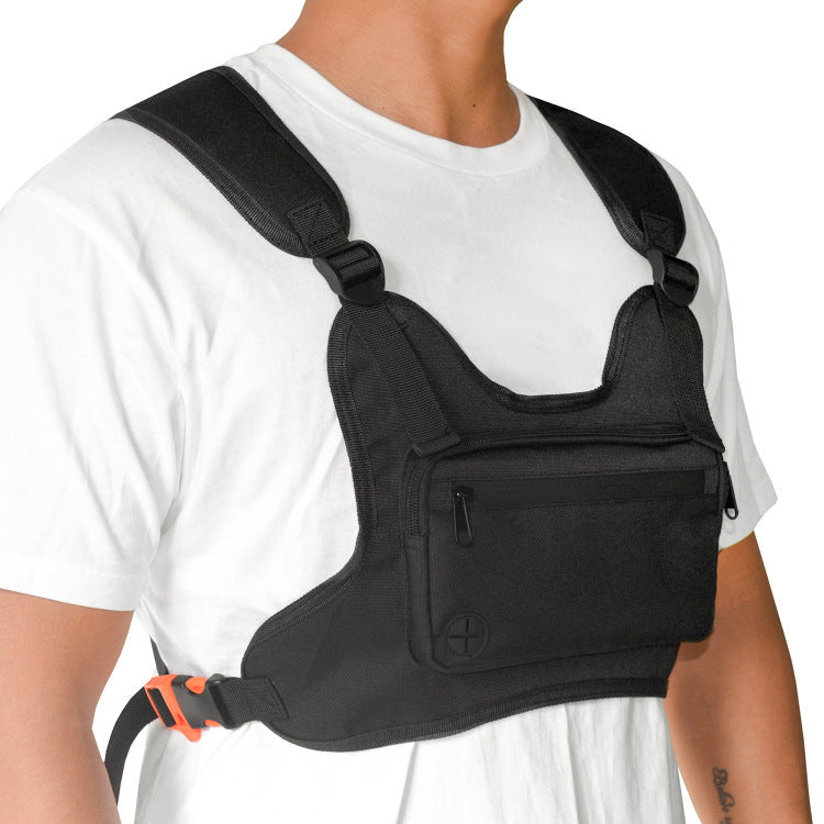 Fitness Weste Tasche Sport Lauf Brust Taschen