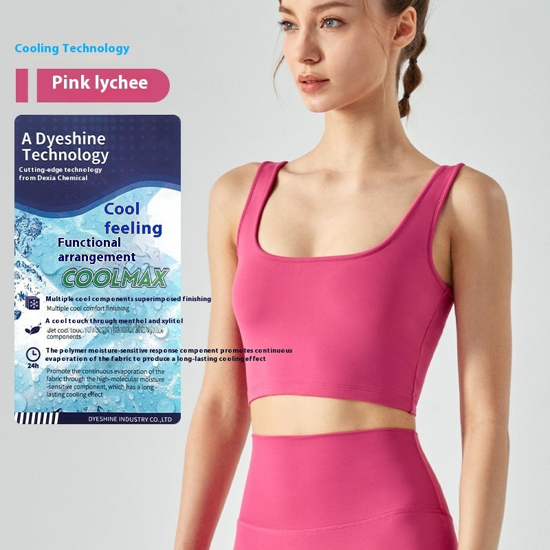 Fitnessweste mit Brustpolster-Yoga-BH