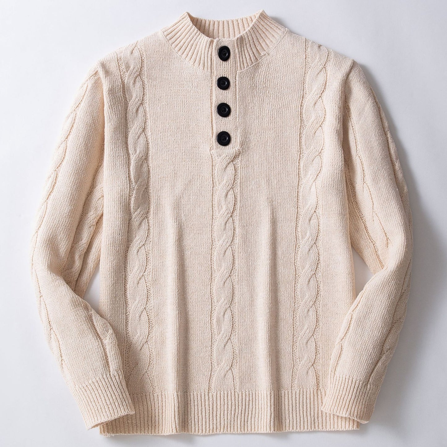Lässiger Pullover mit gedrehter Blume in Volltonfarbe