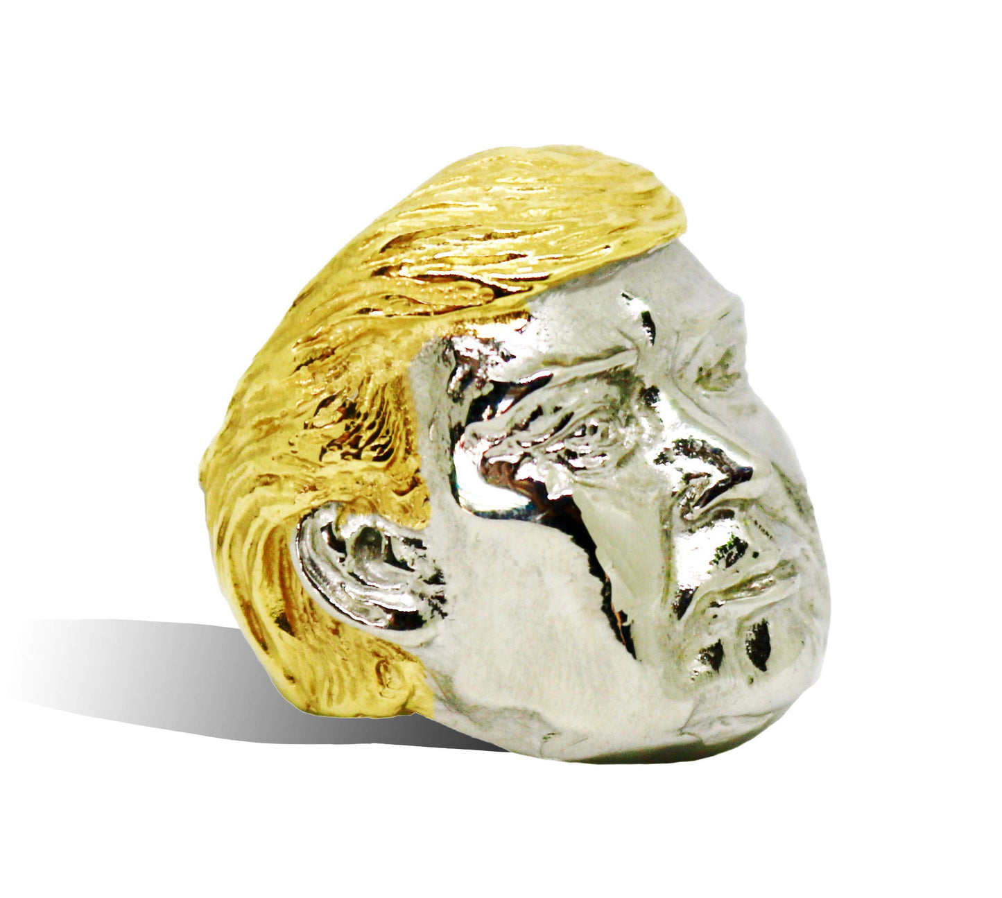 B &amp; L Products Donald Trump Präsidentenring, Trump Präsidentenring, Trump Ringe für Männer, Trump Schmuck, Lustiges und einzigartiges Geschenk für Trump Unterstützer, Gold (9)