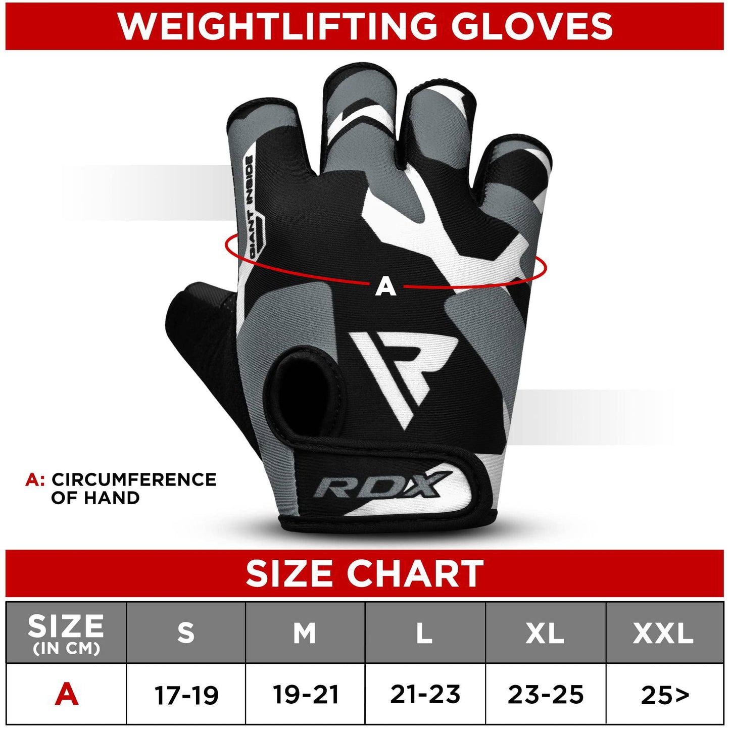 RDX Fitness Handschuhe Damen Herren, Gewichtheben Trainingshandschuhe Krafttraining, rutschfest Gym Bodybuilding Workout Weight Lifting Gloves, Kraftsport Klimmzüge Workout, Powerlifting Radfahren