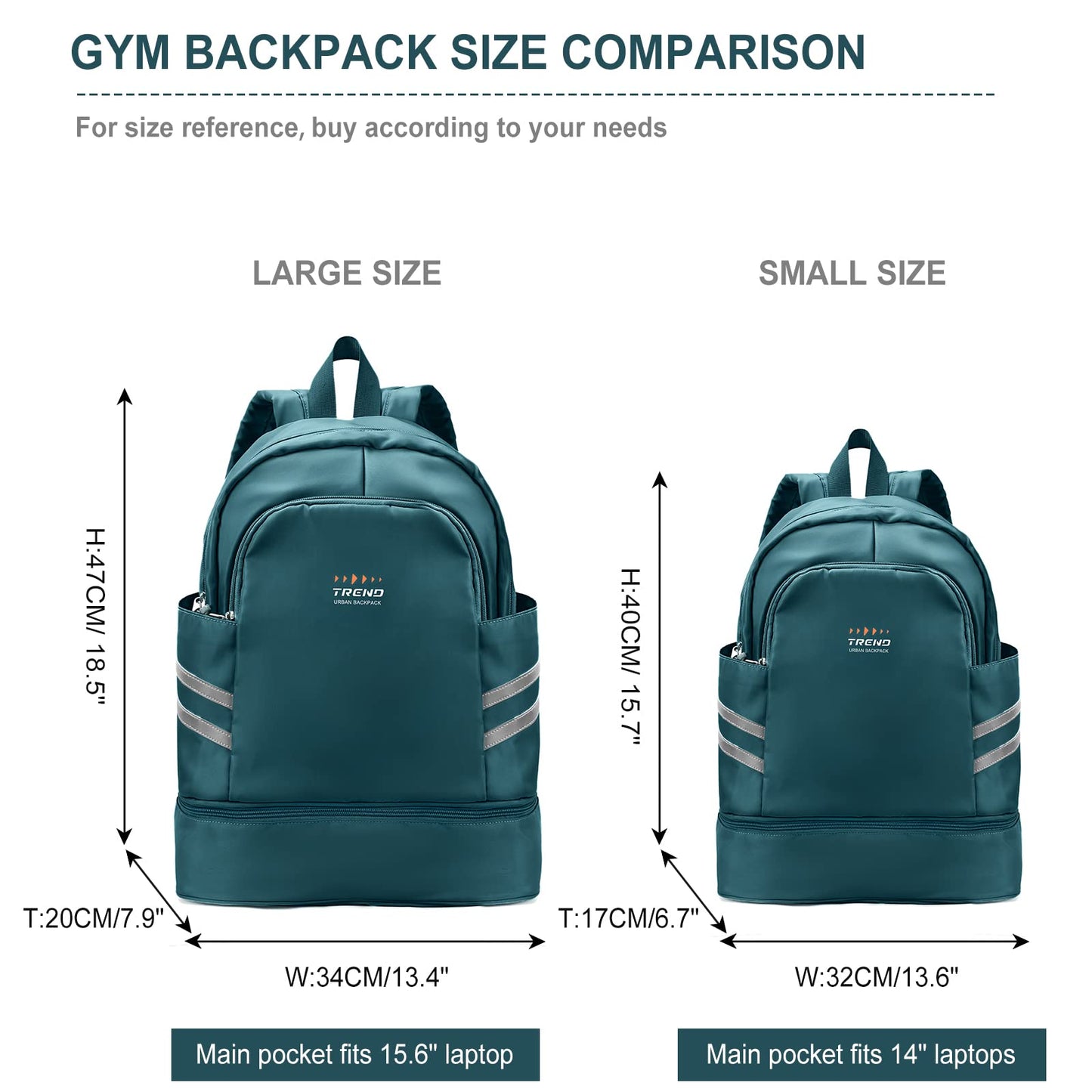 Turnrucksack für Damen mit Schuhfach und Nassfach, großer wasserabweisender Reiserucksack für Damen, Sport-Schwimmrucksack, Turnbeutel