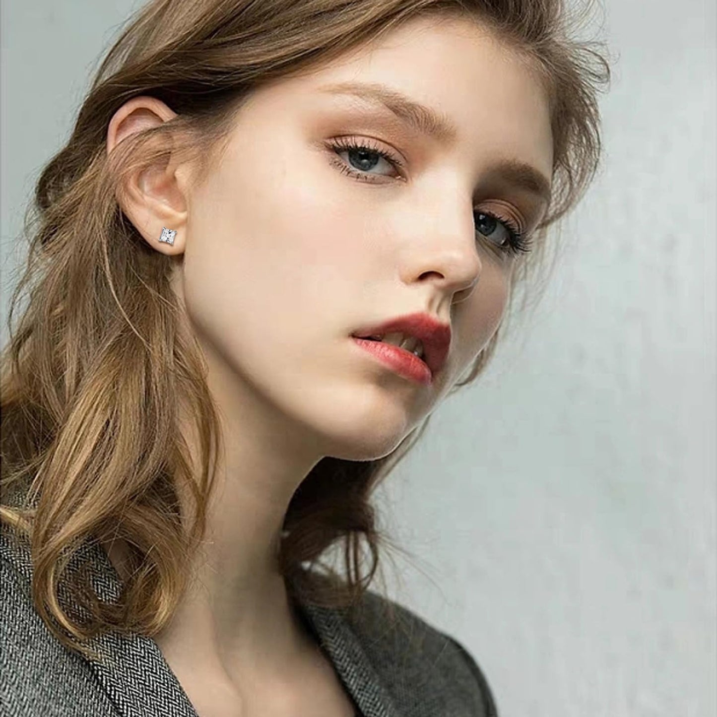 NEWITIN 6 Paar magnetische Ohrstecker aus Edelstahl für Männer, magnetische Ohrringe für Männer, Ohrclips, nicht durchdringende Ohrringe, Unisex, CZ-Magnetohrringe, Diamantohrringe für Frauen und Männer