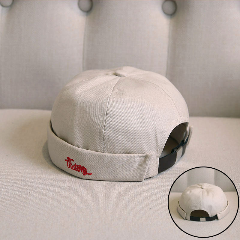 Retro Melon Hat Male Four Seasons Hip-hop Korean Version Of Beret Hat Street Hipsters Hats Without Eaves Landlord Women
