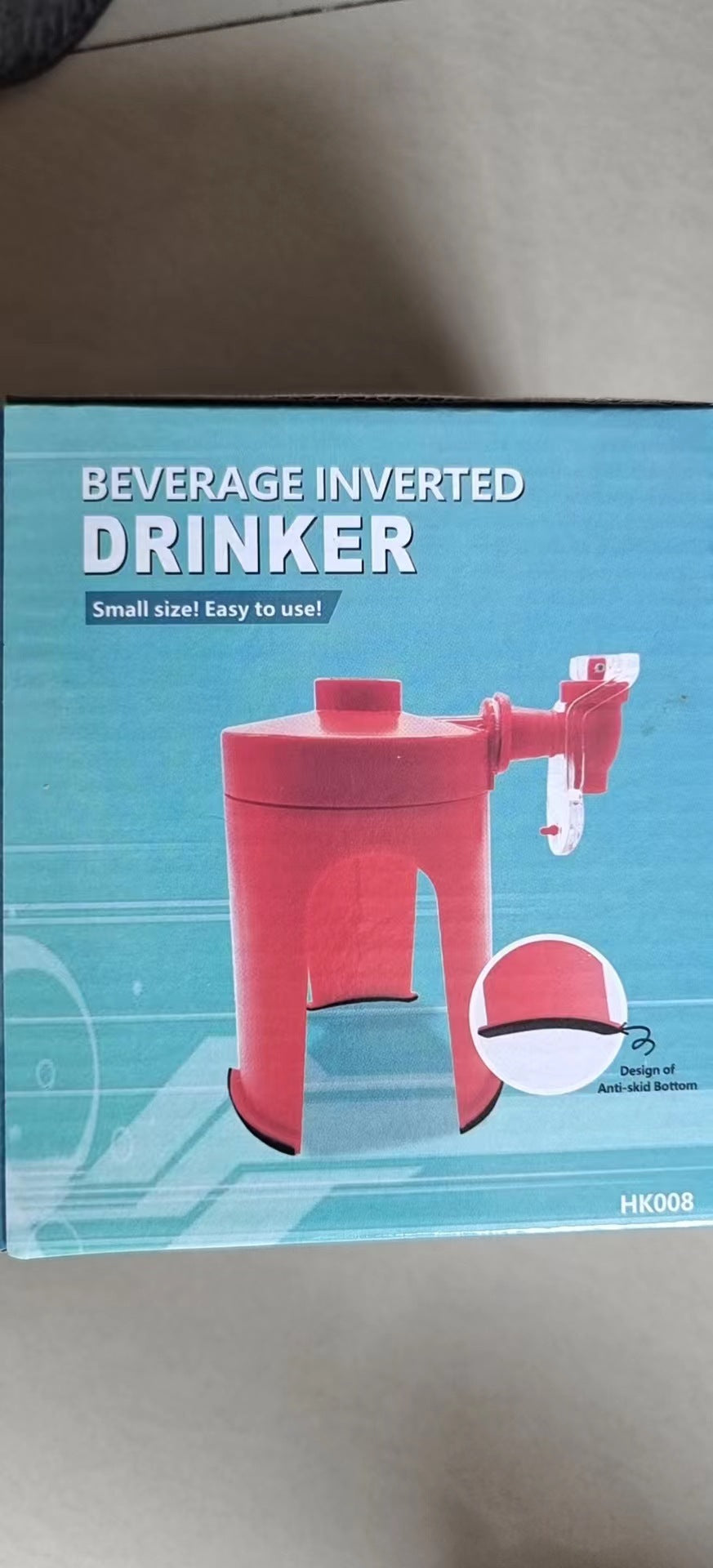 Wasserkrug Soda Getränkespender Flasche Cola auf den Kopf gestellt Trinkwasserverteiler Gadget Party Home Bar Küchengerät
