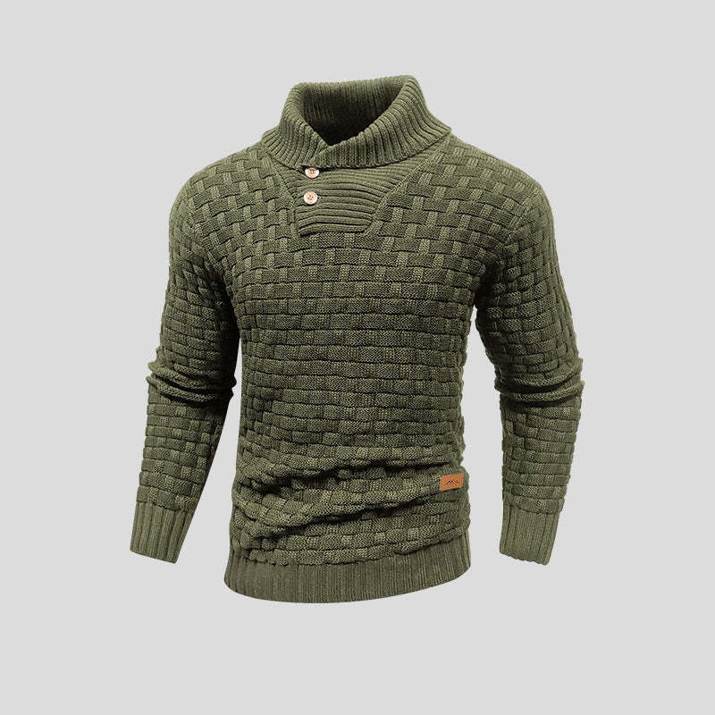 Exquisiter Pullover mit Knopfleiste für Jungen