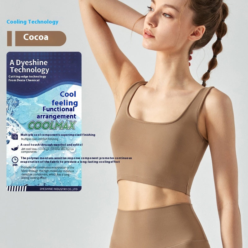 Fitnessweste mit Brustpolster-Yoga-BH