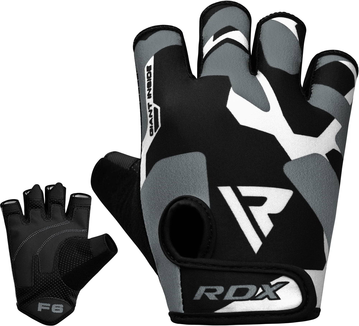 RDX Fitness Handschuhe Damen Herren, Gewichtheben Trainingshandschuhe Krafttraining, rutschfest Gym Bodybuilding Workout Weight Lifting Gloves, Kraftsport Klimmzüge Workout, Powerlifting Radfahren