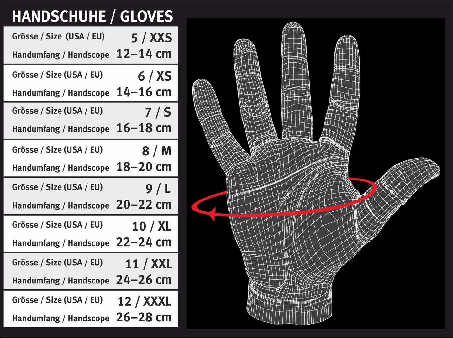 CPSports Iron-Handschuh Komfort | gepolsterte Trainingshandschuhe Herren und Damen | Handschuhe für Kraftsport, Krafttraining, Bodybuilding, Gym, Fitness, Sport oder Fahrradhandschuhe | Größe M