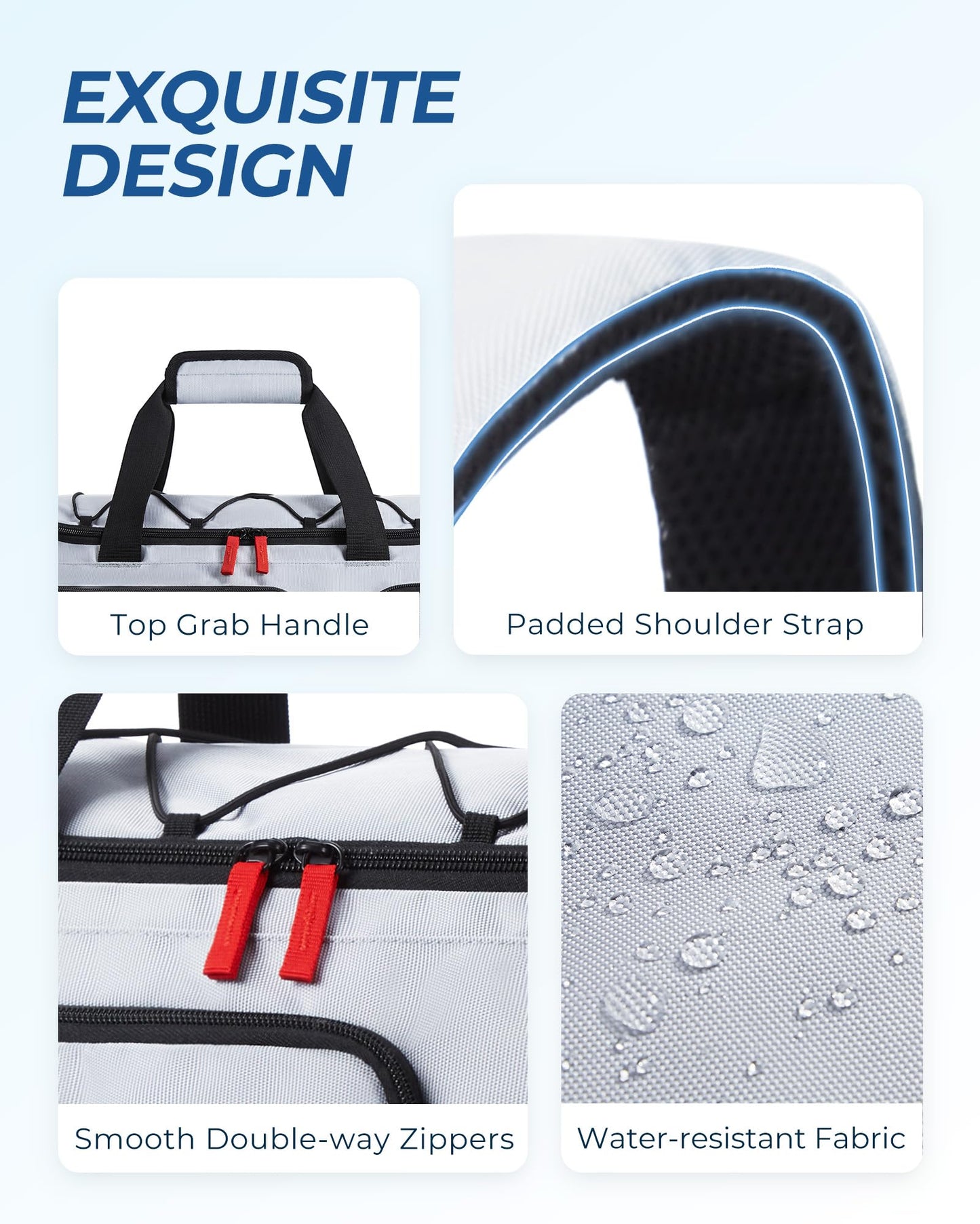 BAGSMART Gym Bag for Women & Men, 35L Sports Travel Duffel Bag with Shoe Compartment，Anti-Theft Carry On Weekender Bag for Airplane, Water Resistant Workout Overnight Backpack for Travel Gym,Grey