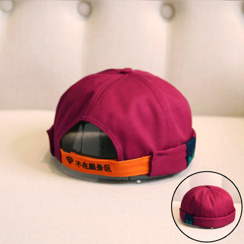 Retro Melon Hat Male Four Seasons Hip-hop Korean Version Of Beret Hat Street Hipsters Hats Without Eaves Landlord Women