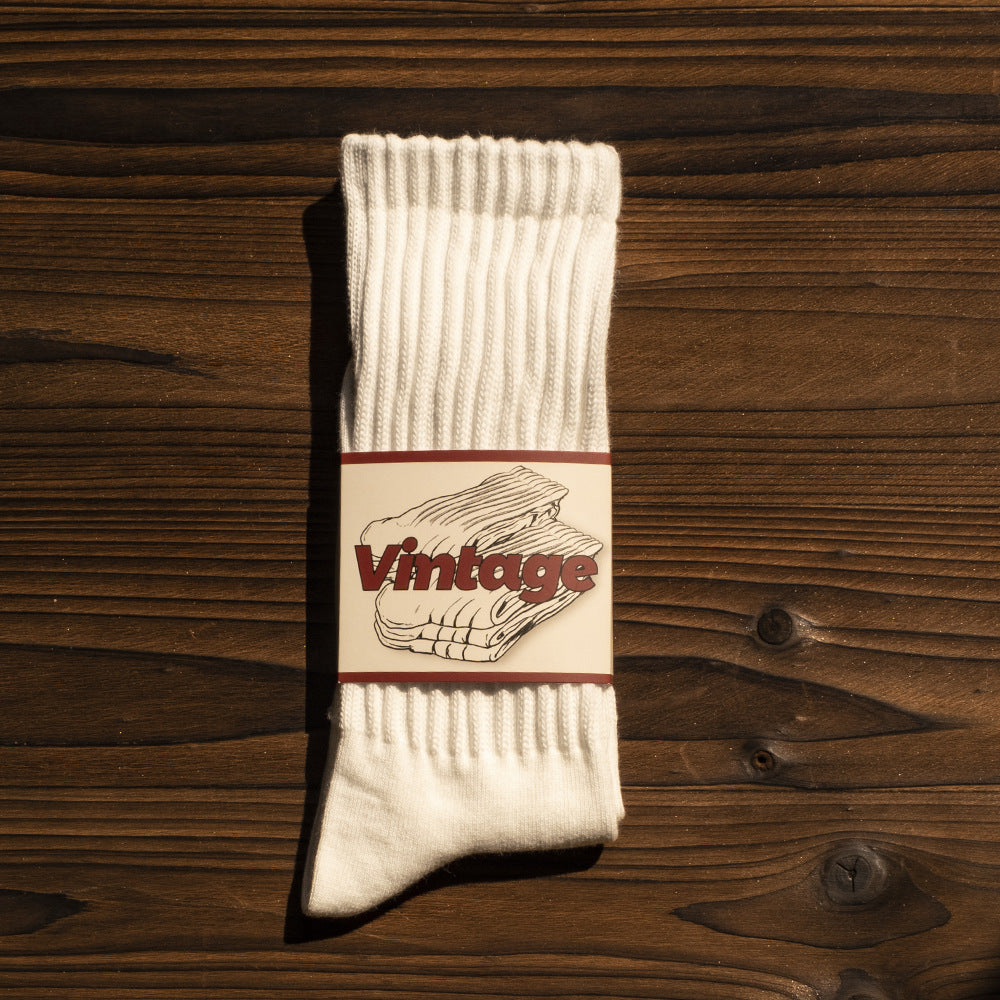 Men's Japanese-style Retro American Long Socks Thick Needle Long Tube