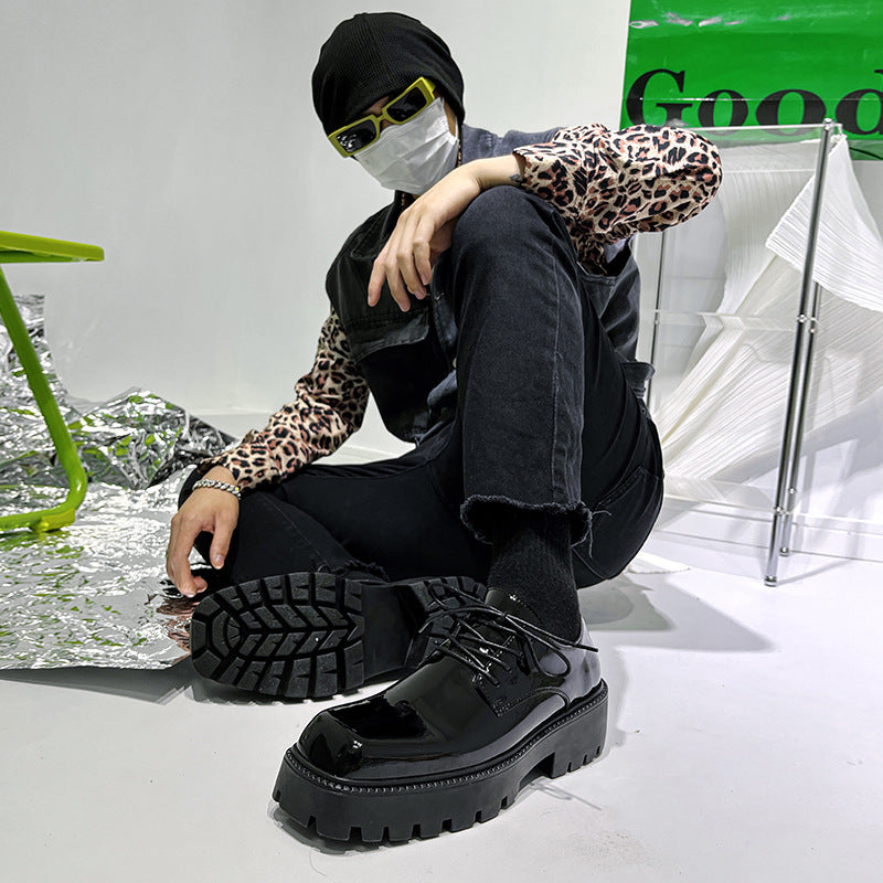 Modische Muffin-Schuhe für Herren und Damen mit quadratischem Kopf und dicker Unterseite