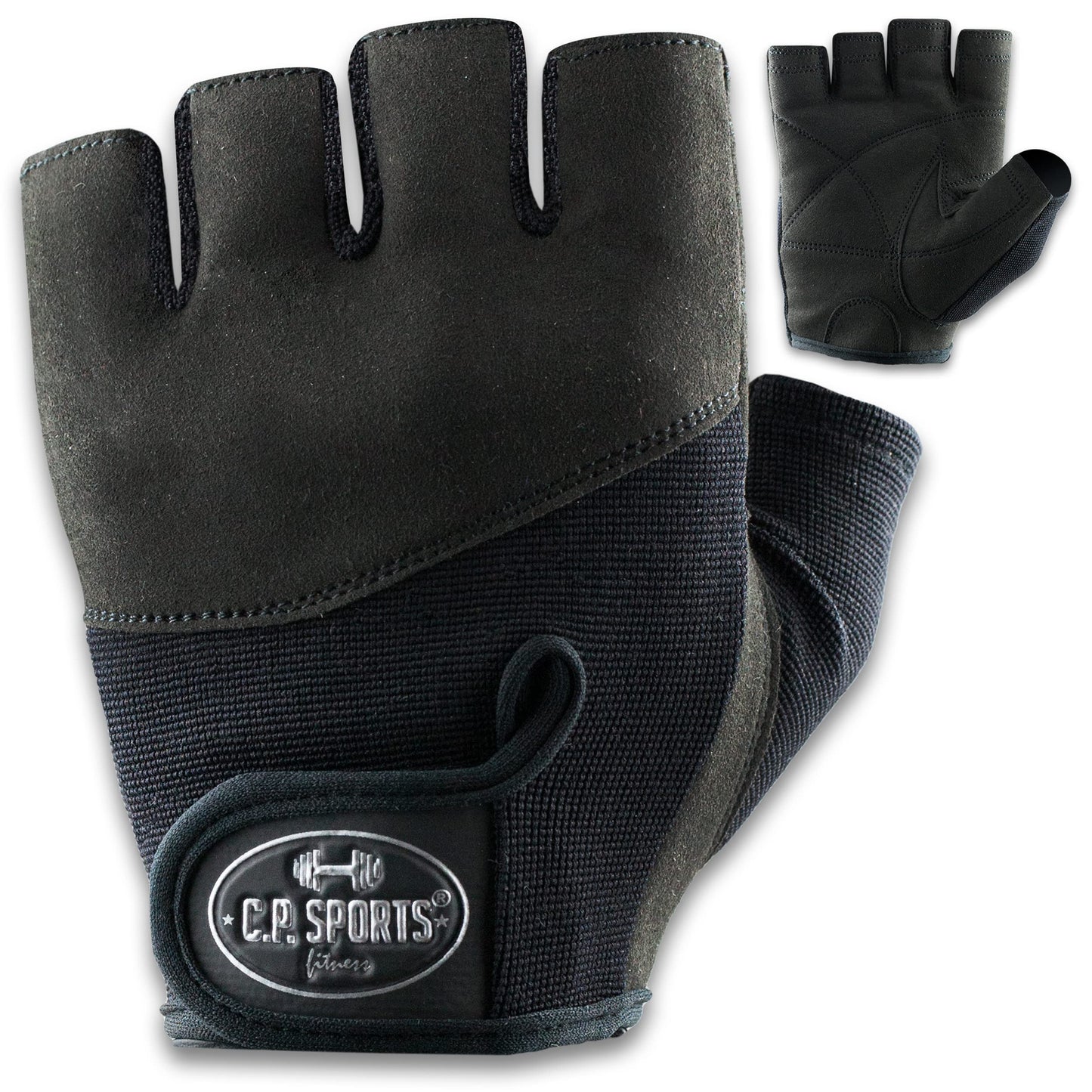CPSports Iron-Handschuh Komfort | gepolsterte Trainingshandschuhe Herren und Damen | Handschuhe für Kraftsport, Krafttraining, Bodybuilding, Gym, Fitness, Sport oder Fahrradhandschuhe | Größe M