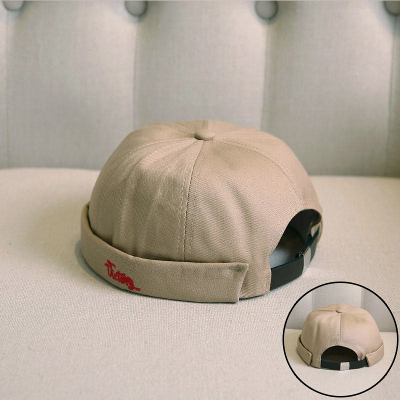 Retro Melon Hat Male Four Seasons Hip-hop Korean Version Of Beret Hat Street Hipsters Hats Without Eaves Landlord Women