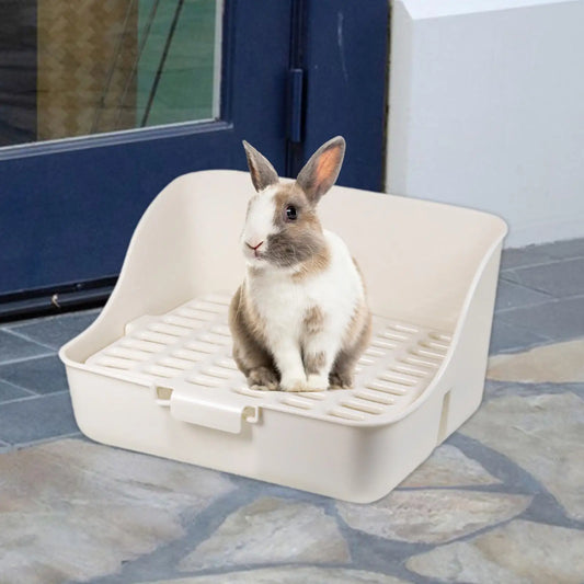 Bunny Toilet Box Pet Bedding Litter Case Potty Corner for Squirrel Ferrets Hedgehog Small Animals Cleaning Supplies