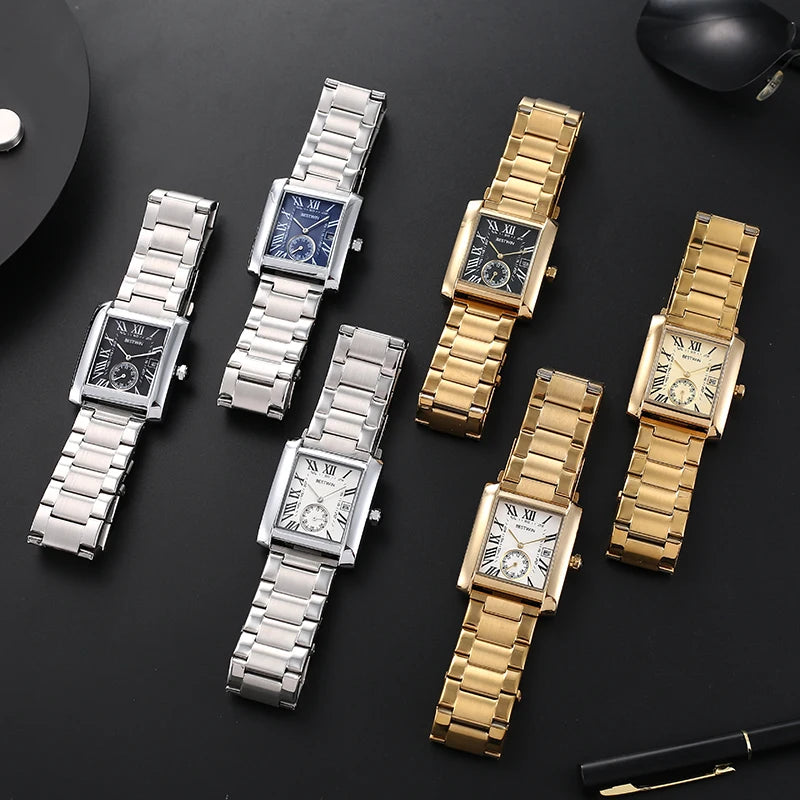 NEW Tank series Rectangular Watches for men Mens Watch Barrel Type Quartz Fashion Luxury Sports Waterproof Chronograph