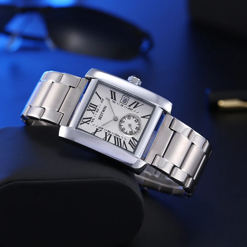 NEW Tank series Rectangular Watches for men Mens Watch Barrel Type Quartz Fashion Luxury Sports Waterproof Chronograph