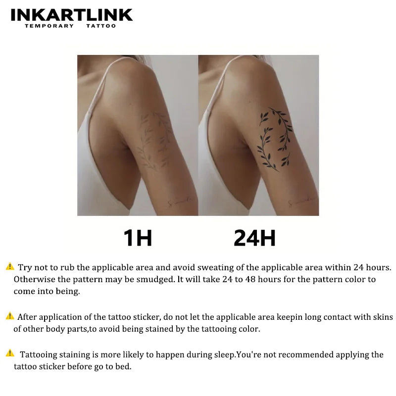 Mechanical (2) Temporary Tattoo,Lasts To 15 Days New Technology Magic Waterproof Semi Permanent Sticker.