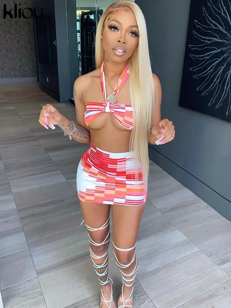 Kliou – Sexy, zweiteiliges Dekolleté-Set