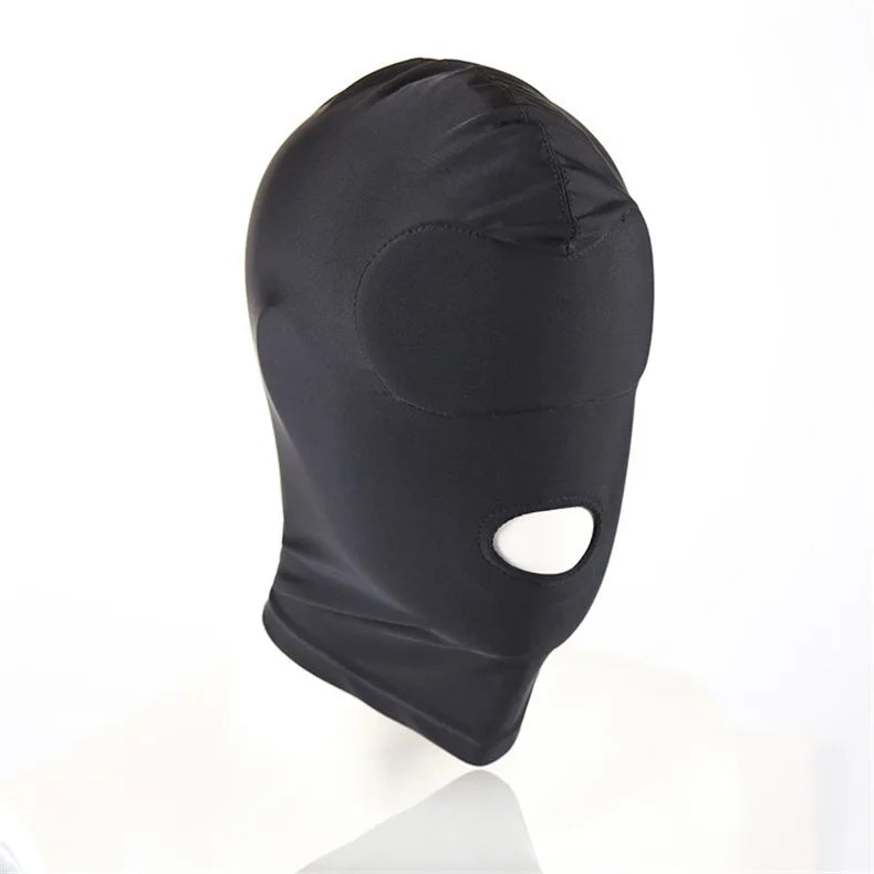 Neuankömmling 1/2/3 Loch Männer Frauen Erwachsene Spandex Sturmhaube Offener Mund Gesicht Auge Kopf Maske Kostüm Slave Spiel Rolle Spielen