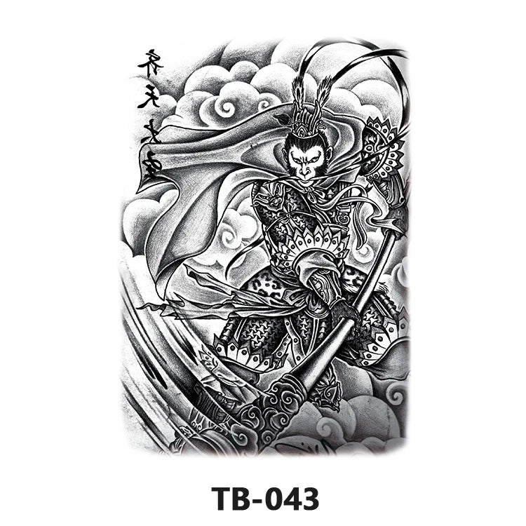Wholesale Cool Big Full Back Tattoo Designs Large Size Temporary Tattoo Men's Full Back Tattoo Sticker