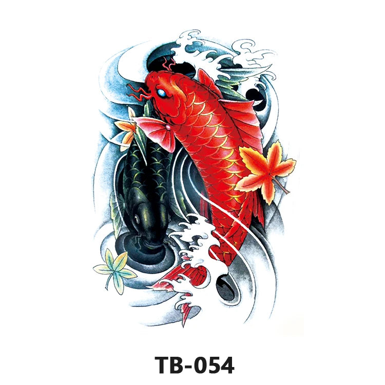 Wholesale Cool Big Full Back Tattoo Designs Large Size Temporary Tattoo Men's Full Back Tattoo Sticker