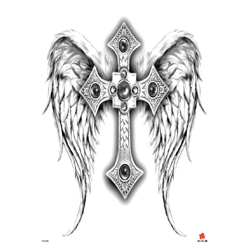 Wholesale Cool Big Full Back Tattoo Designs Large Size Temporary Tattoo Men's Full Back Tattoo Sticker