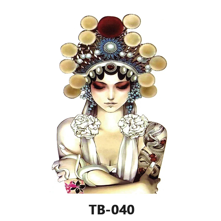 Wholesale Cool Big Full Back Tattoo Designs Large Size Temporary Tattoo Men's Full Back Tattoo Sticker