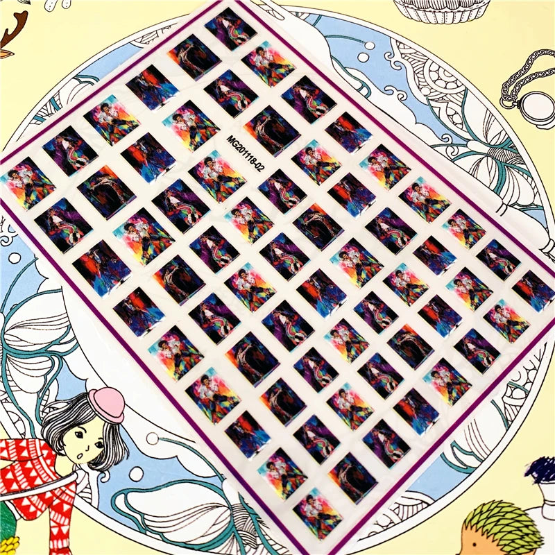 MG201011-38 WG661 Skull head snake sexy woman  3D Back glue Nail Art Stickers Decals Sliders Nail ornament decoration