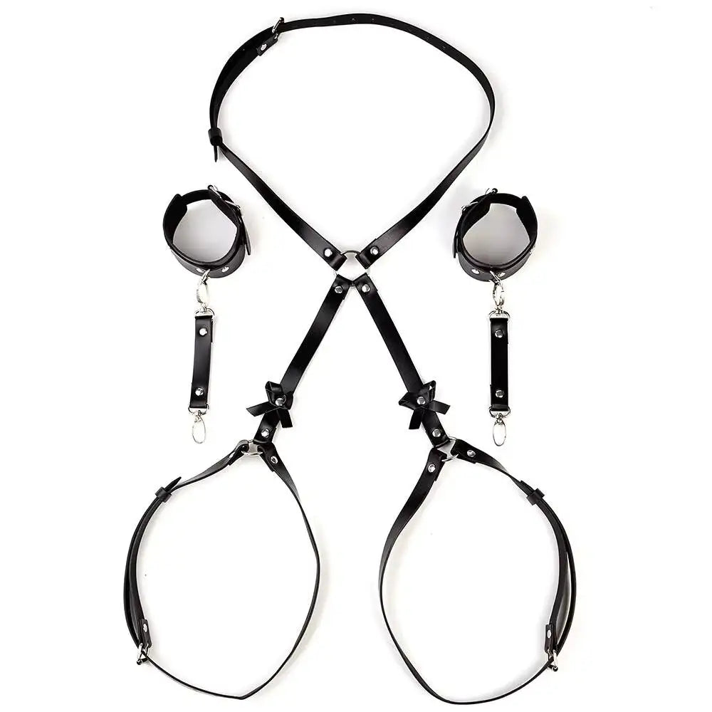 Nightclub Men's Erotic Bondage Leather Alternative Bondage Sm Props Supplies Male Slave Wear Toys
