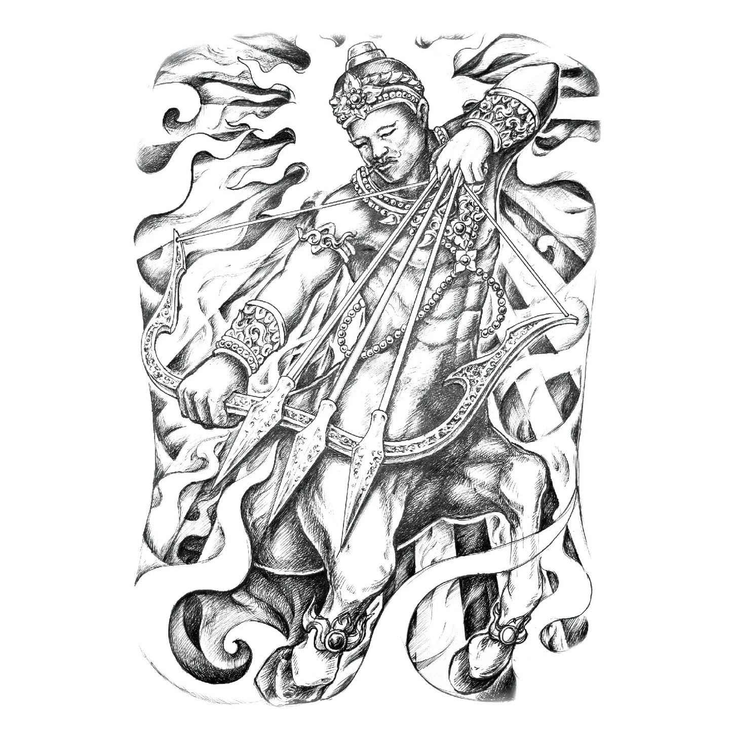 Wholesale Cool Big Full Back Tattoo Designs Large Size Temporary Tattoo Men's Full Back Tattoo Sticker